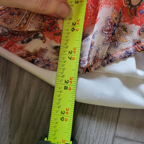 Liz Claiborne Womens Paisley Print Off-Shoulder Blouse 3/4 Sleeve 1x - Picture 7 of 7